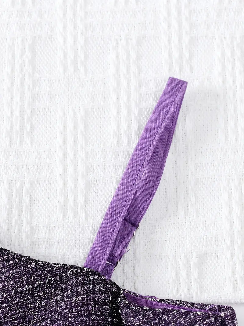 Girls' Elegant Sequin Dress