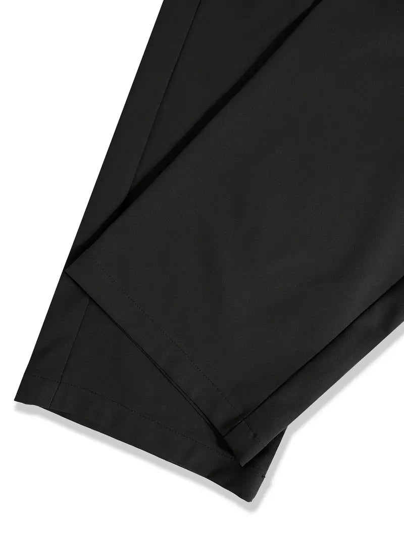 Men’s Solid Color Draped Chino Pants