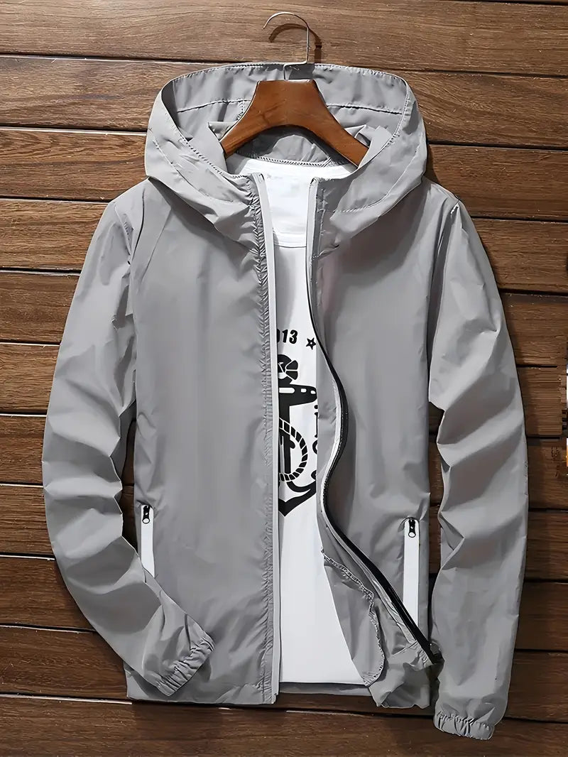 Men's Long Sleeve Windproof Reflective Sun Protection Jacket
