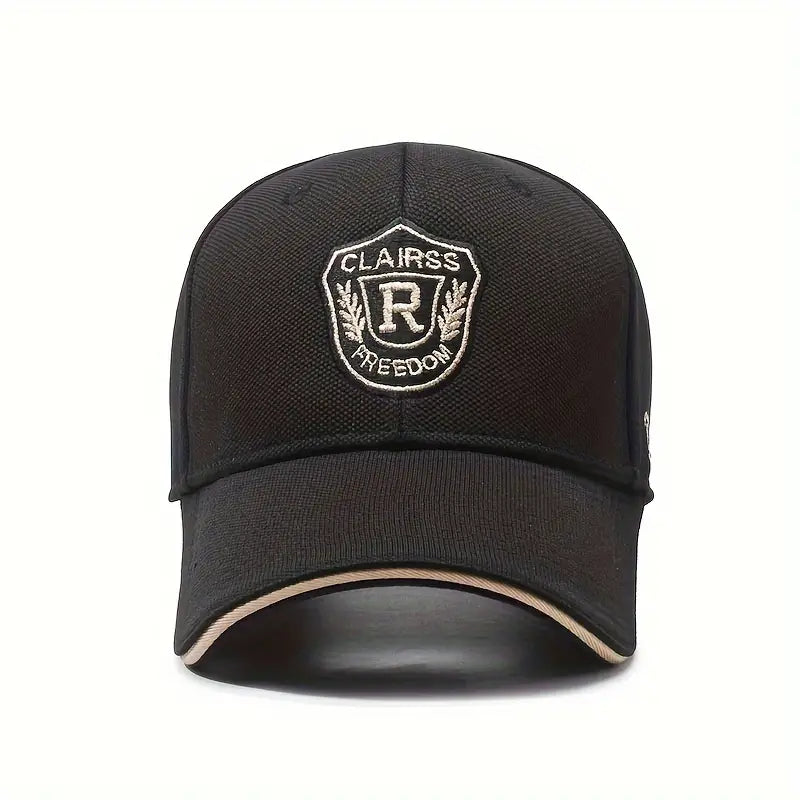 Men's Wide-Brim R Letter Baseball Cap