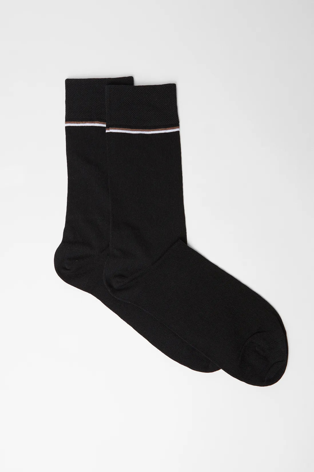Black Plain 2 Pack Smart Sock Set