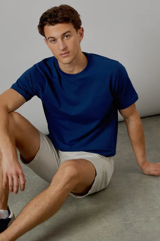 Royal Blue Plain Crew Neck T-shirt