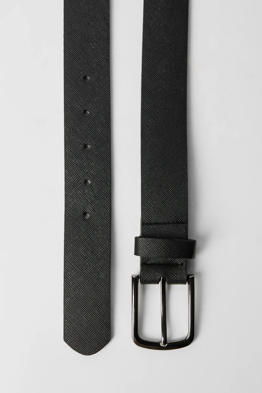 Black Textured Belt