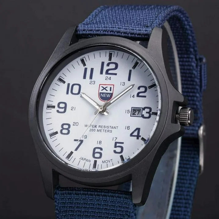 TIHLMK Watches for Men Mens Date Stainless Steel Military Sports Analog Quartz Army Wrist Watch