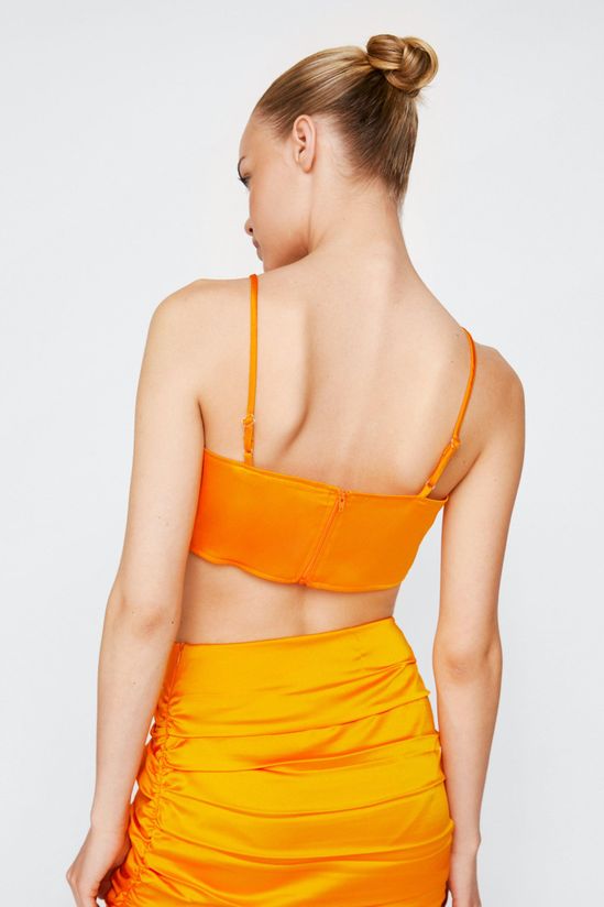 Premium Bonded Satin Bralette Top