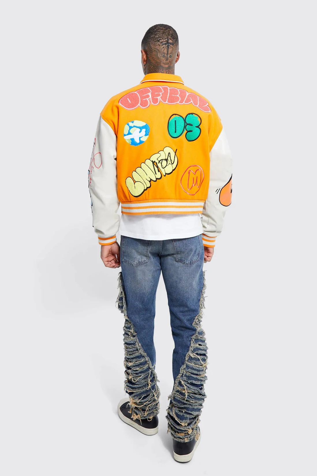 Skinny Extreme Distressed Flare Jeans