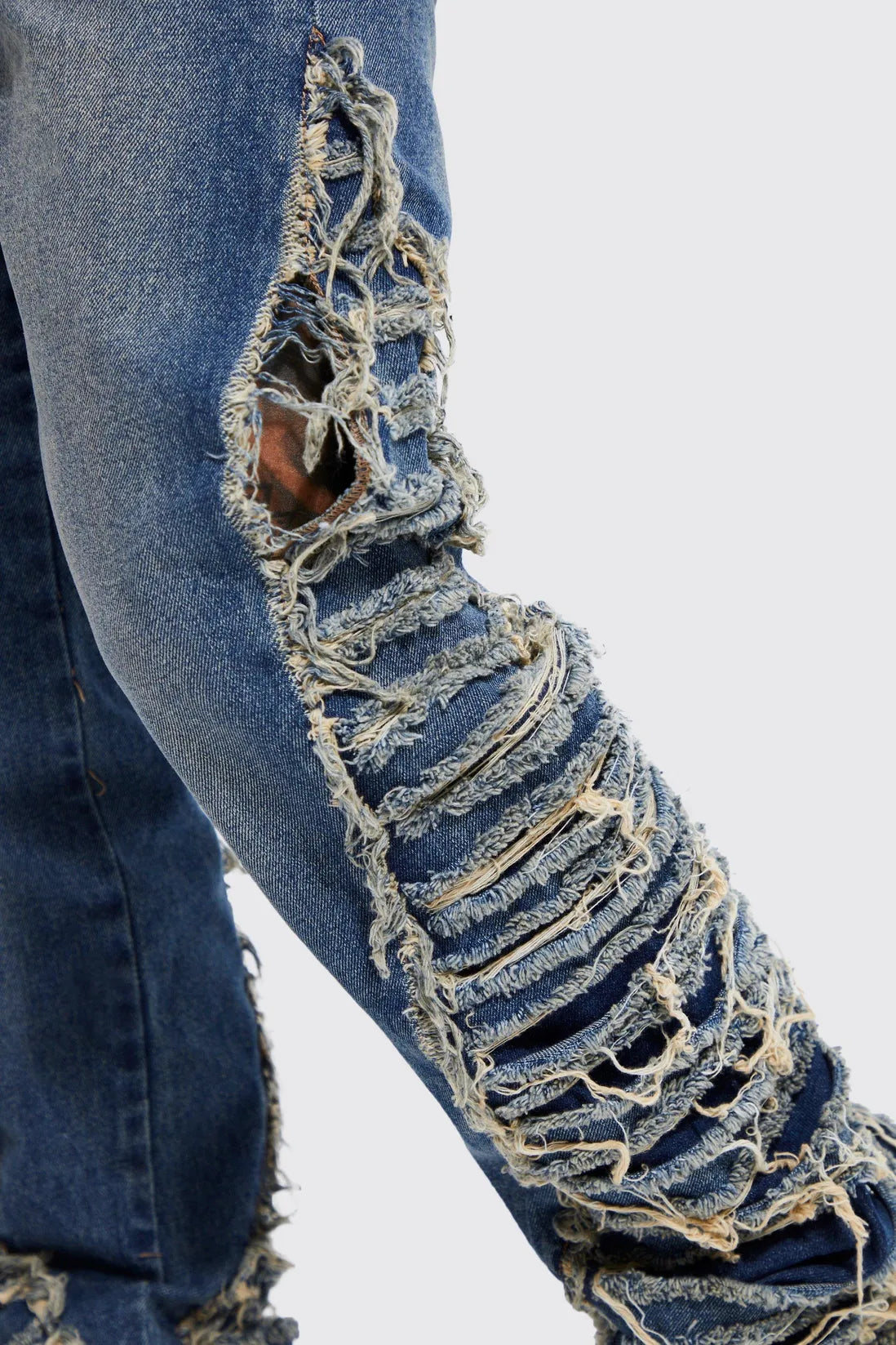 Skinny Extreme Distressed Flare Jeans