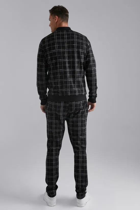 Tall Smart Check Bomber Jacket