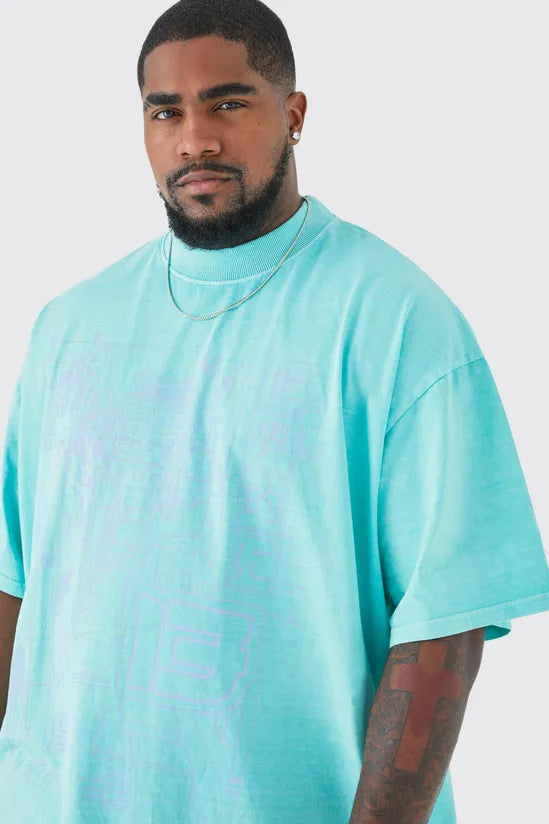 Plus Oversized City Line Box Graphic T-shirt