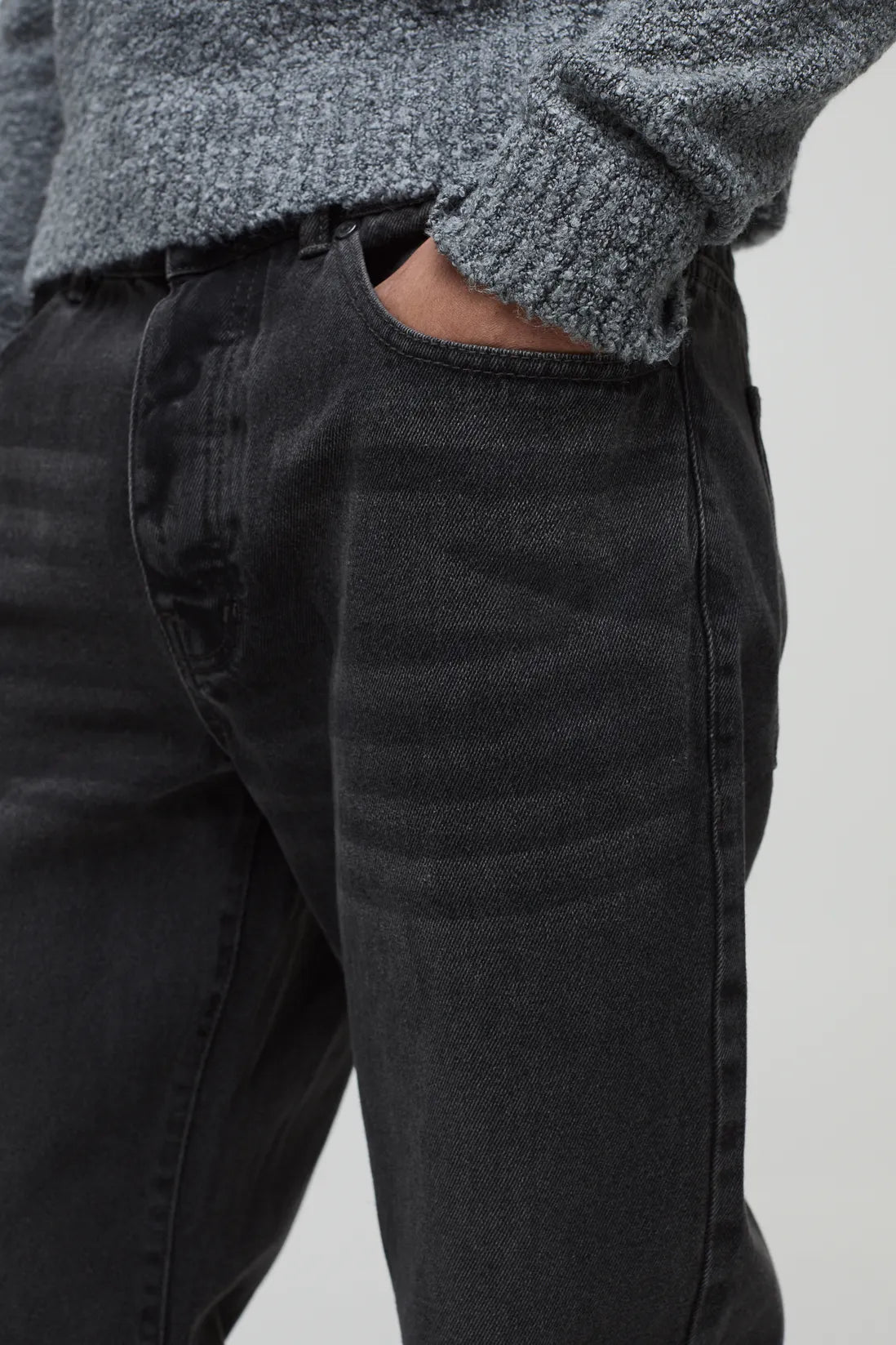 Straight Rigid Washed Jeans