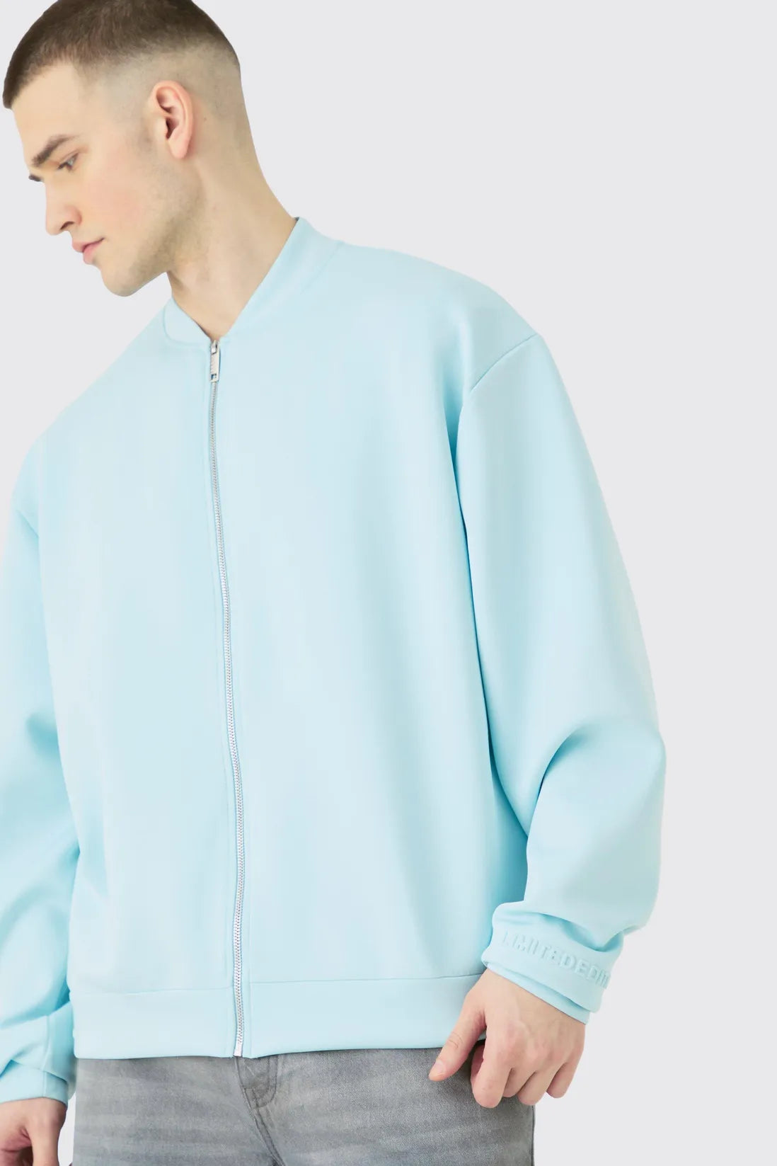 Tall Oversized Boxy Scuba Bomber Jacket