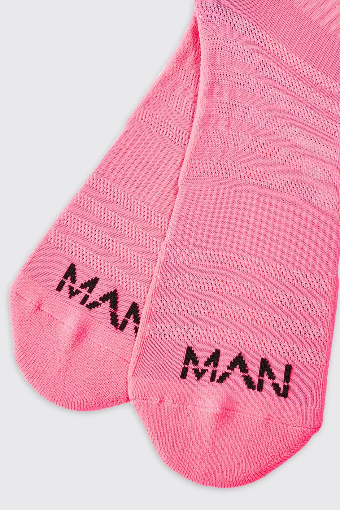 Man Active Neon Running Crew Socks