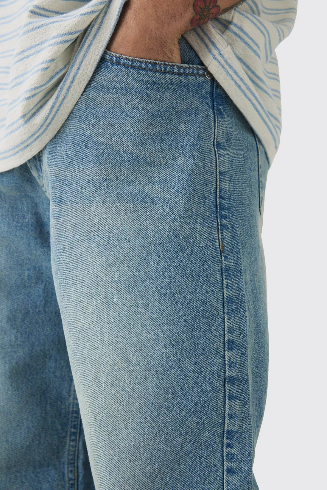 Baggy Rigid Washed Jeans