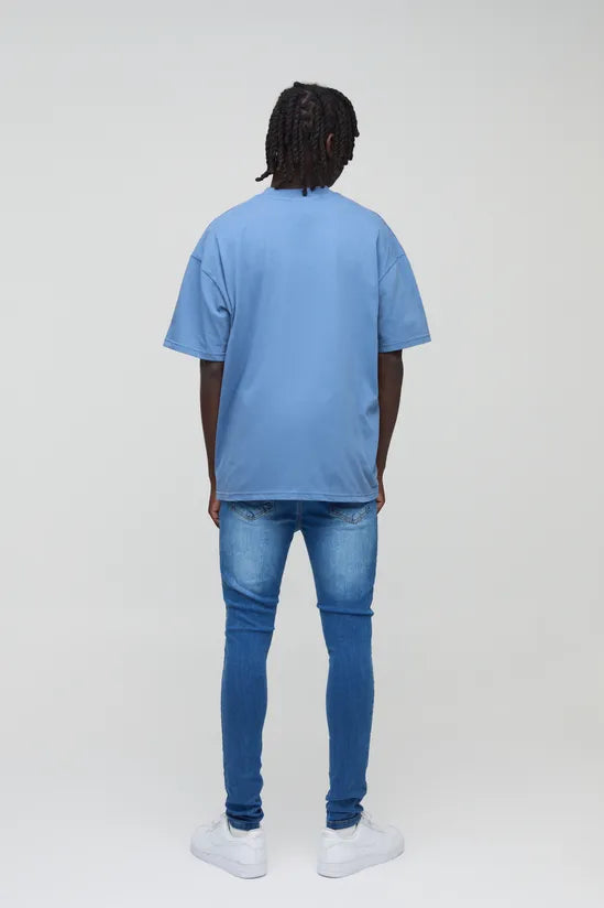 Super Skinny Stretch Jean In Light Blue