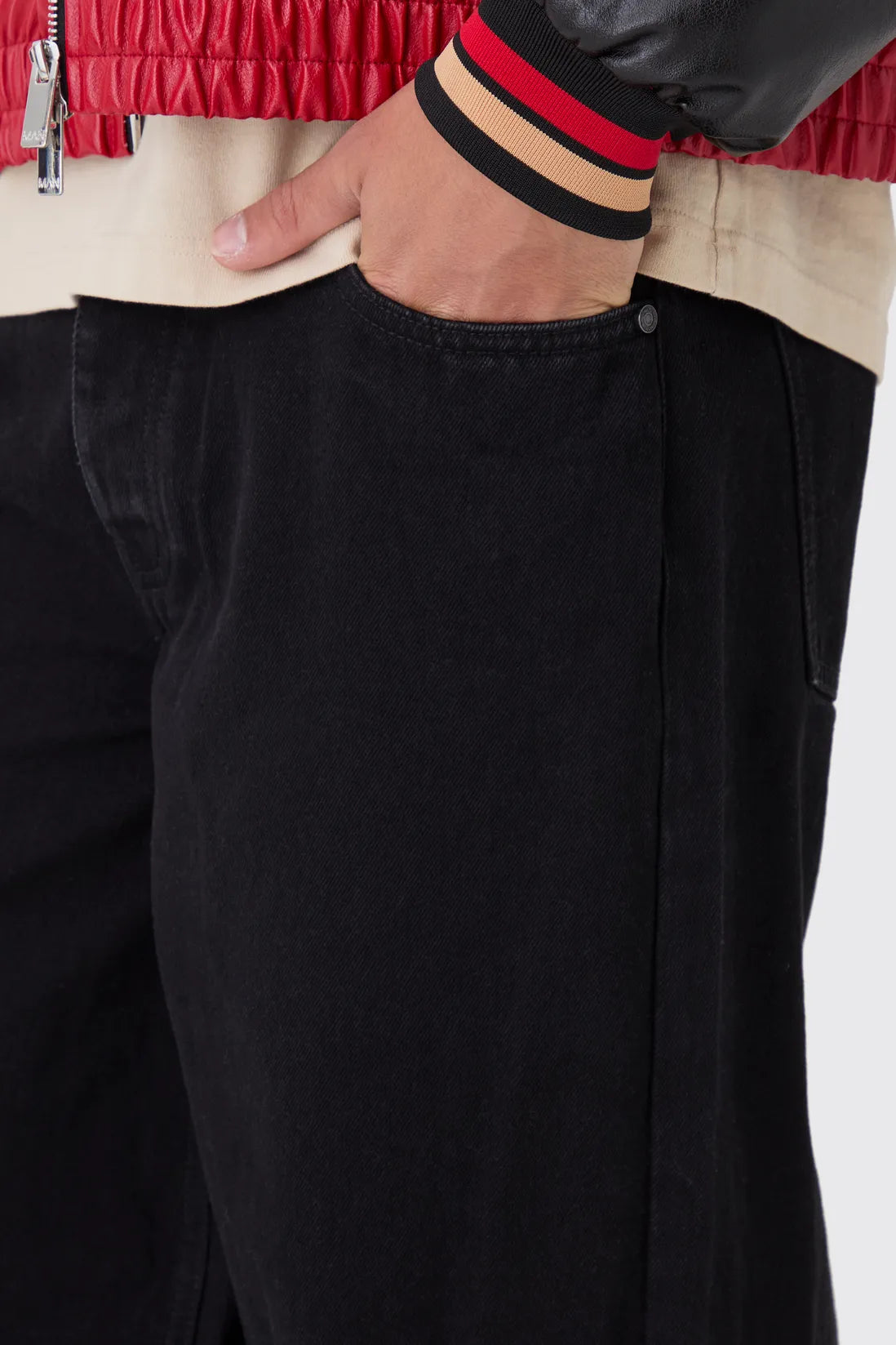 Baggy Rigid Jean In True Black