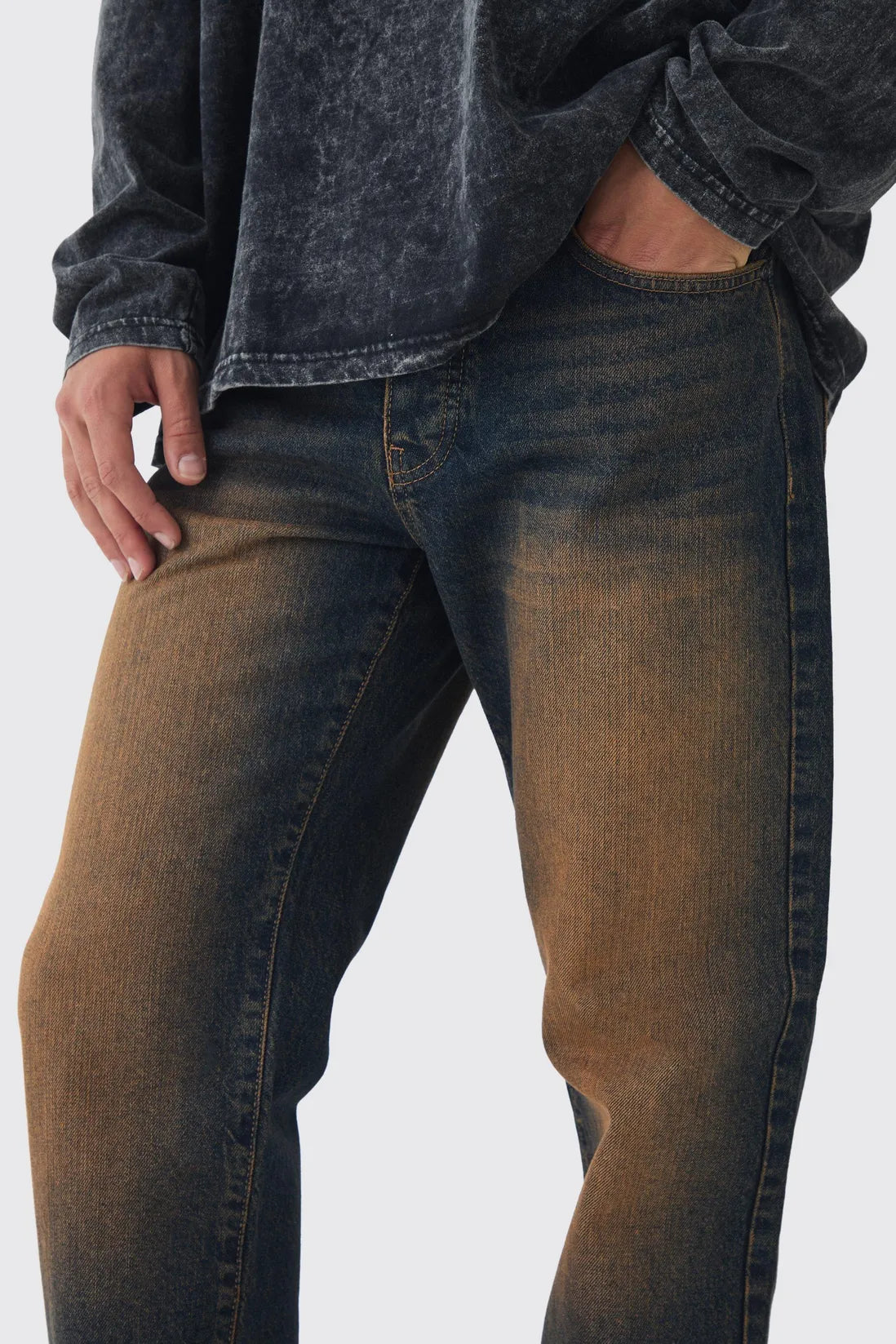 Straight Leg Tinted Jeans