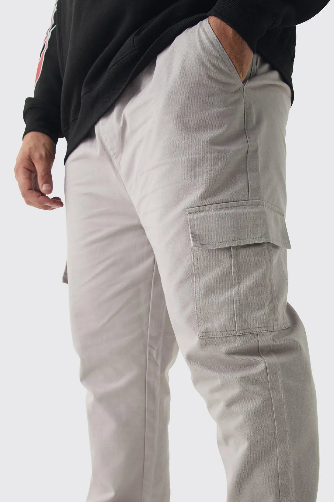 Plus Slim Fit Cargo Trousers