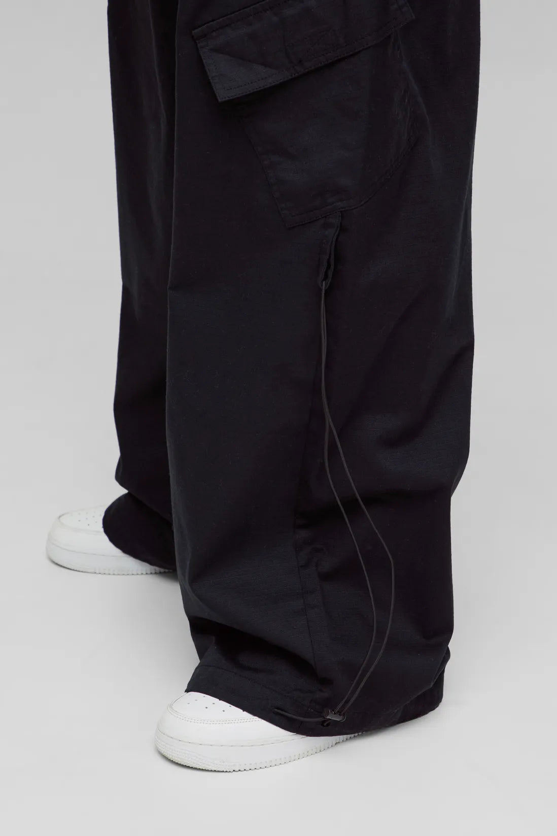 Plus Ripstop Applique Parachute Trousers