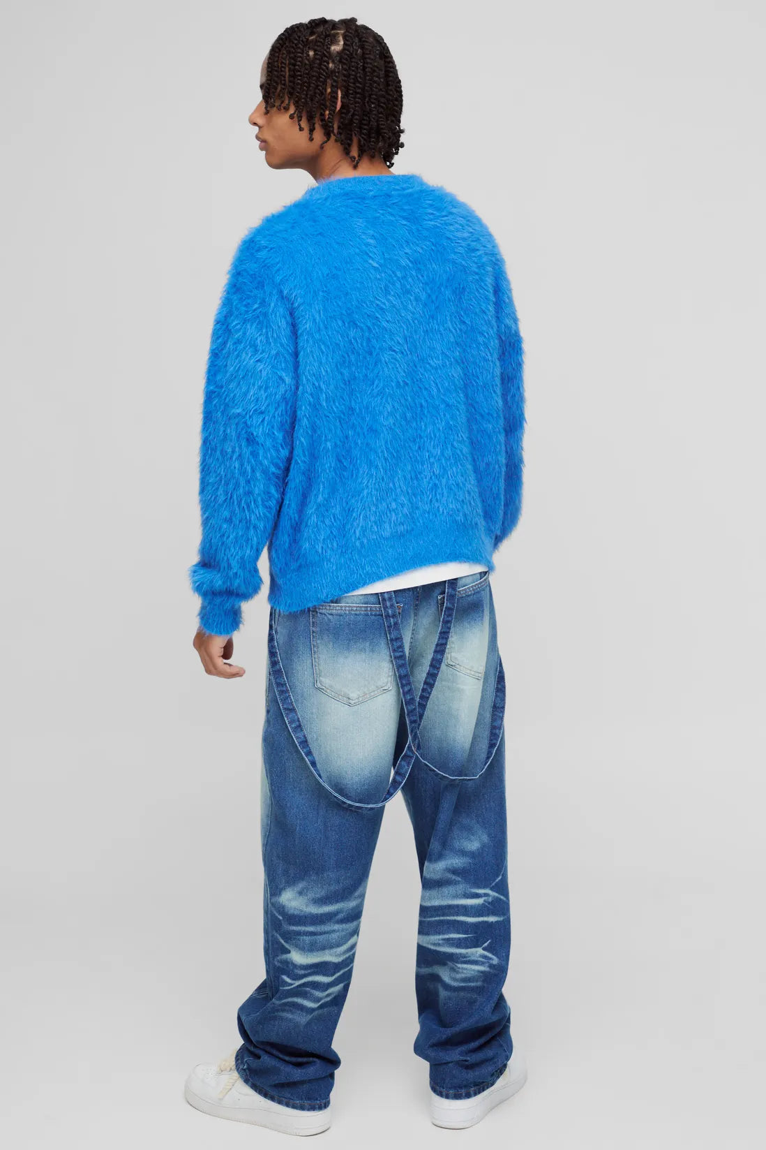 Relaxed Rigid Strap Detail Washed Salopettes