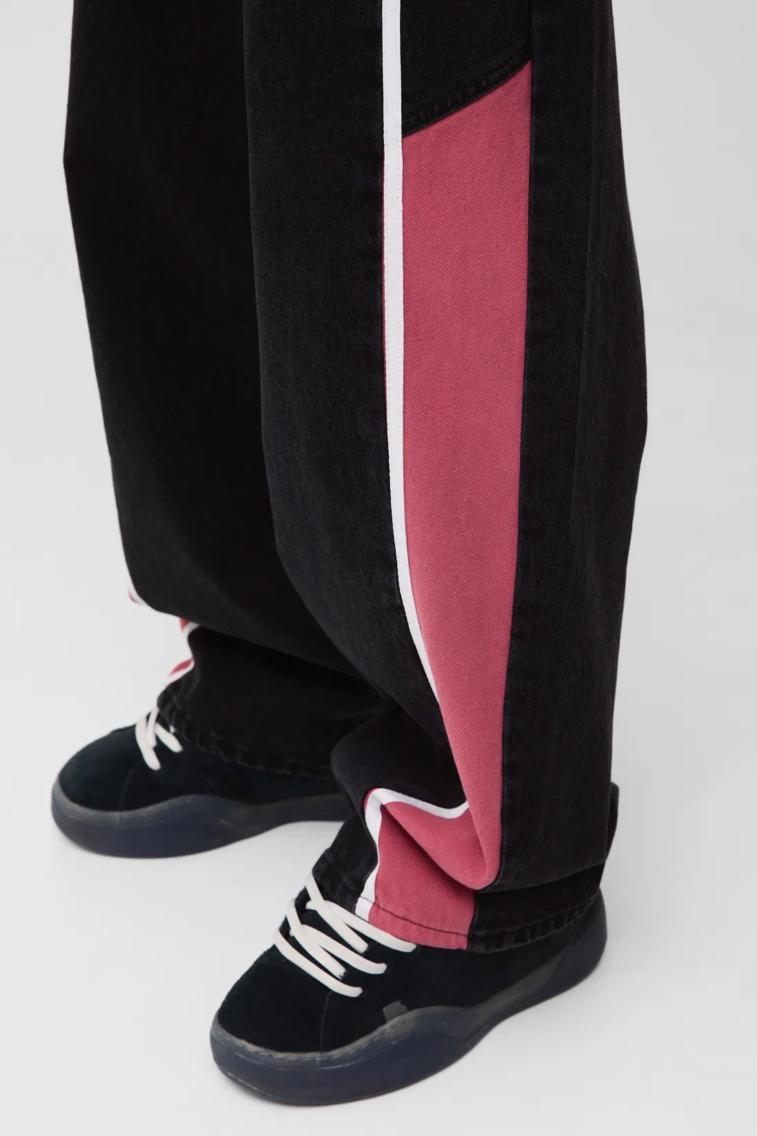 Baggy Rigid Moto Panelled Denim Jeans