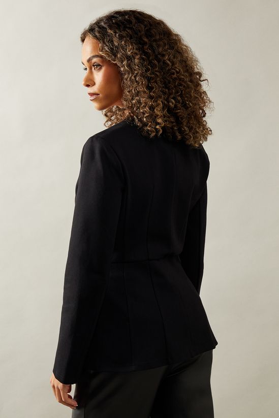 Bow Tie Detail Ponte Jacket