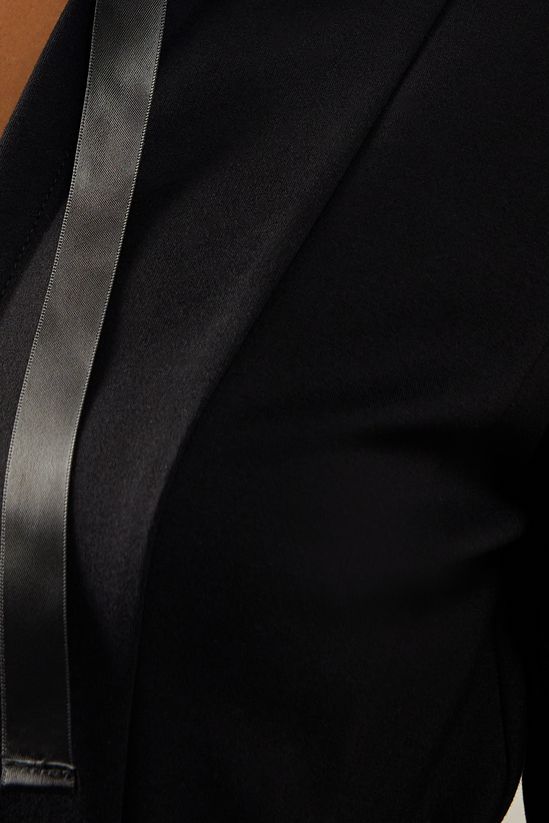 Bow Tie Detail Ponte Jacket
