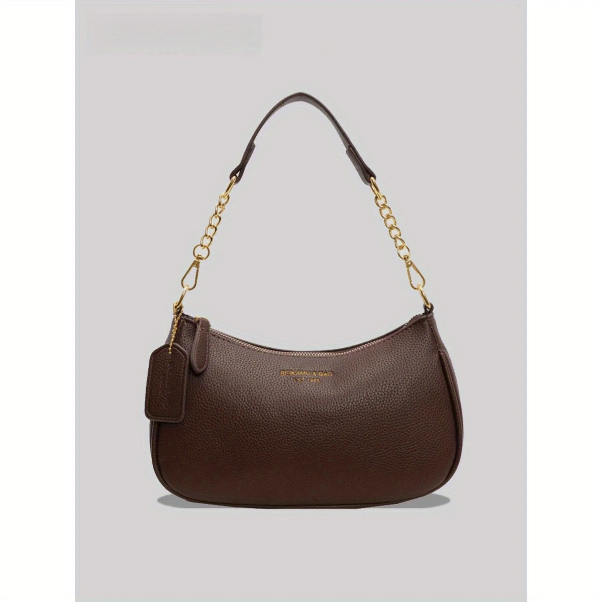 Women Plain Color PU Shoulder Bag