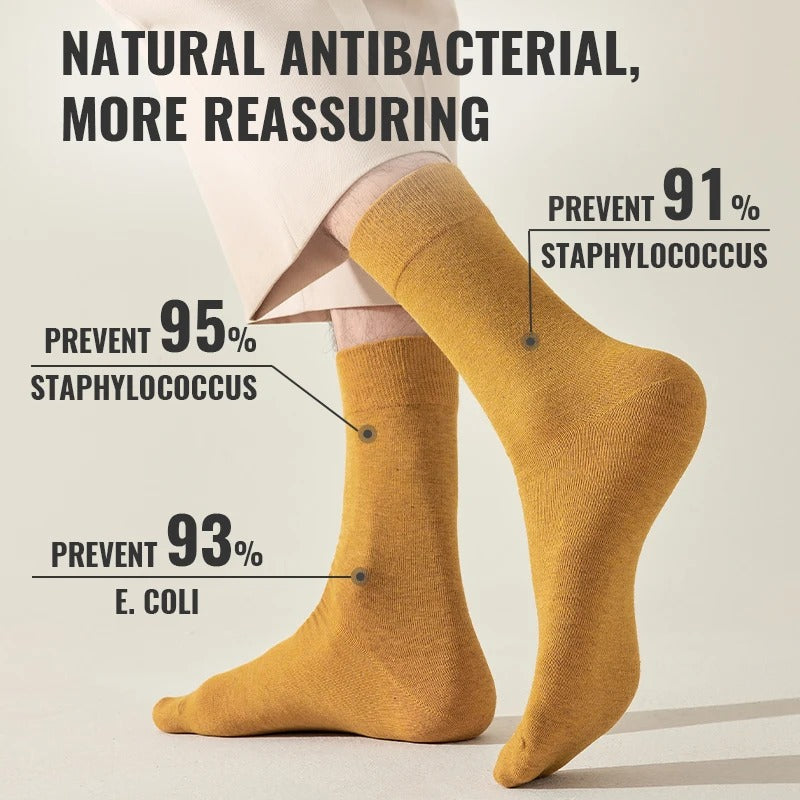 Men’s Cotton Long Crew Socks – 6 Pairs
