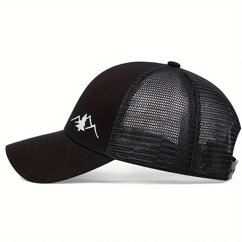 Men's Mountain Embroidered Mesh Cap