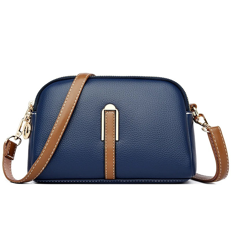 Genuine Leather Cowhide Flap Bag