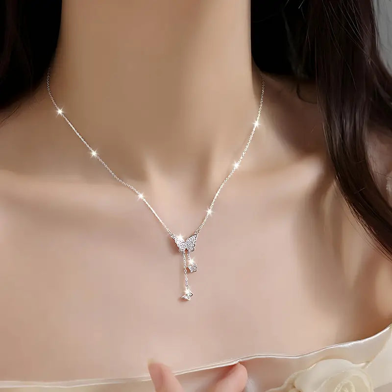 Women's Elegant Butterfly Pendant Necklace