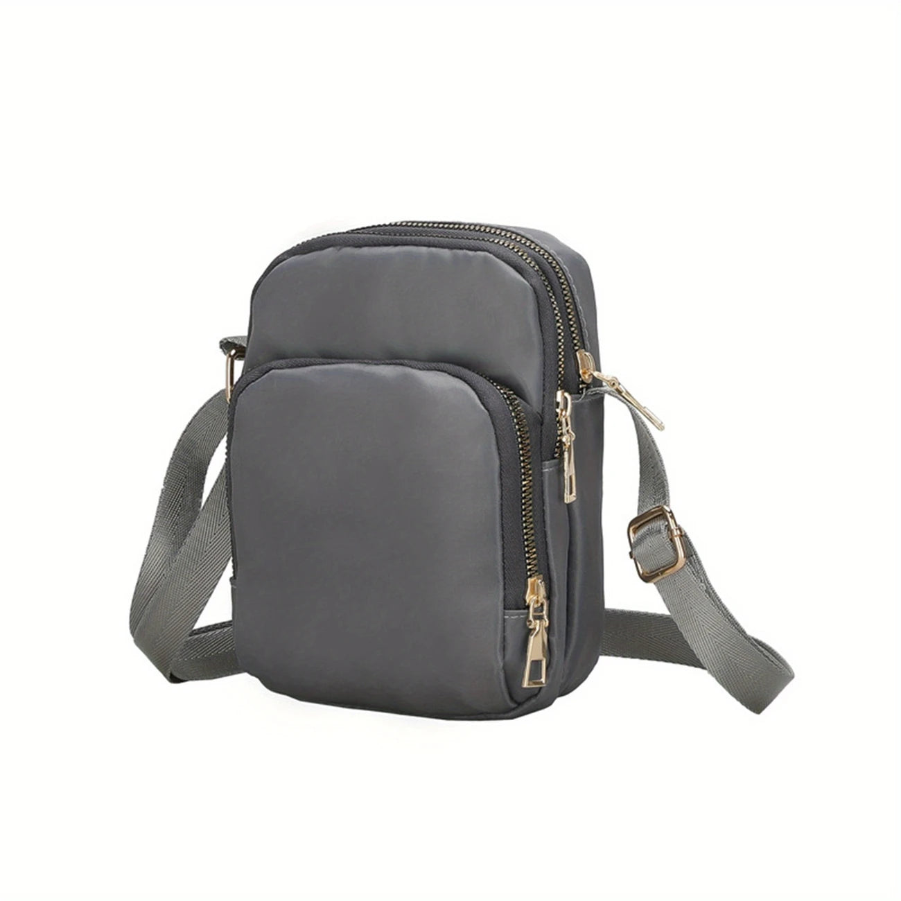 Small Crossbody Bags for Women Trendy Solid Color 3 Pockets Cute Cell Phone Bag
