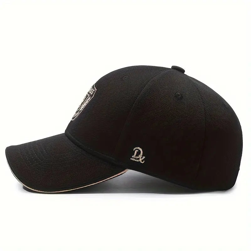 Men's Wide-Brim R Letter Baseball Cap