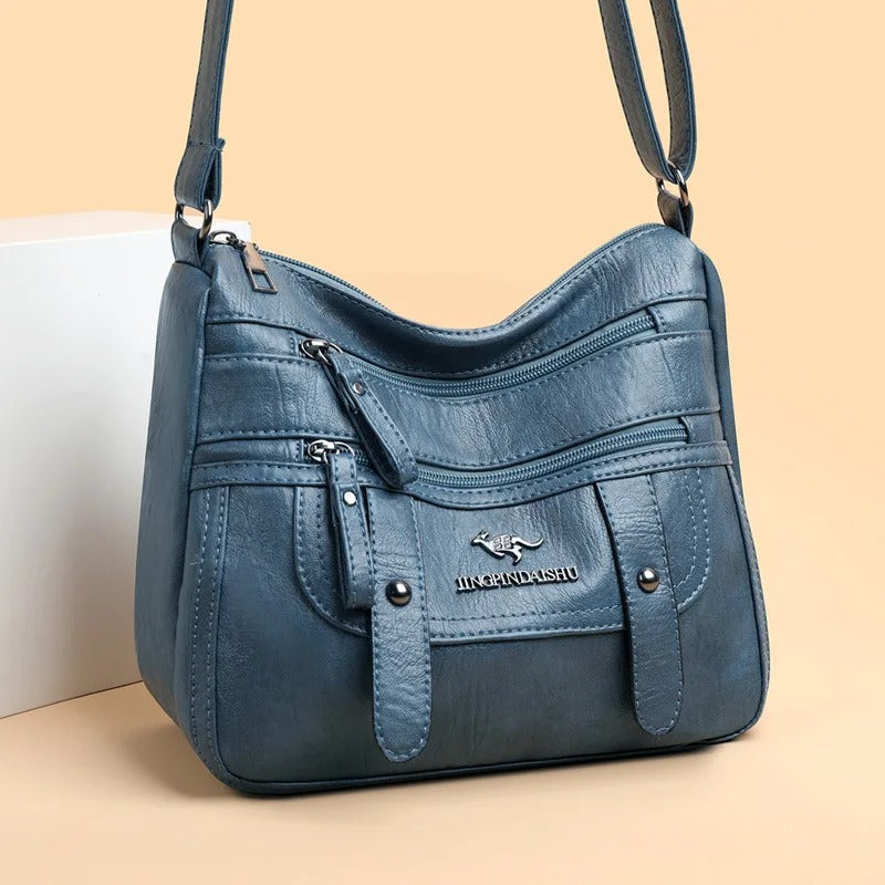 Large Capacity Soft Leather Mom Bag