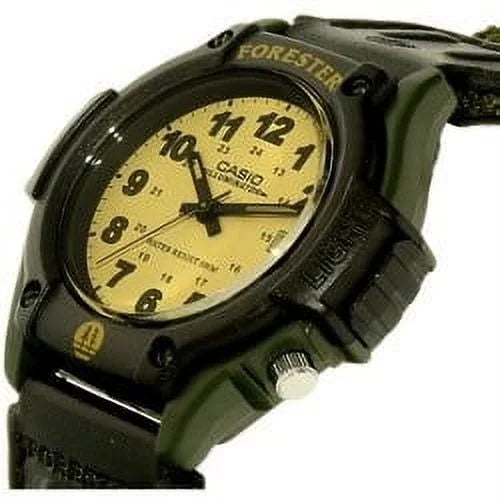 Casio Male 2.81" Sport Cloth Analog Watch, Green