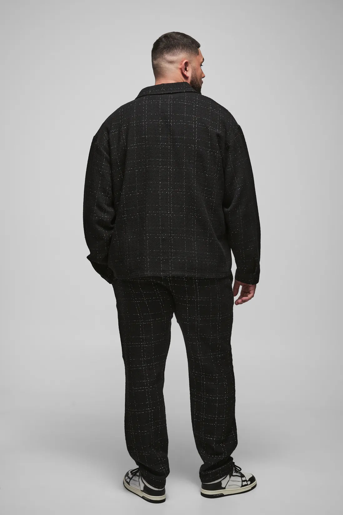 Plus Boucle Tapered Trousers