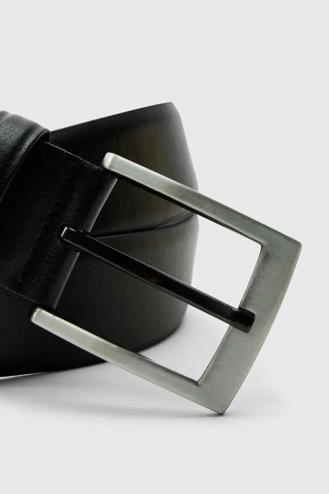 Black Belt With Silver Buckle