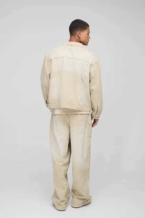 Regular Washed Stone Denim Jacket