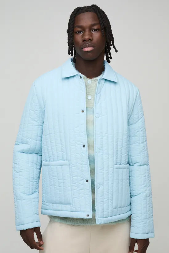 Regular Fit Quilted Harrington Jacket