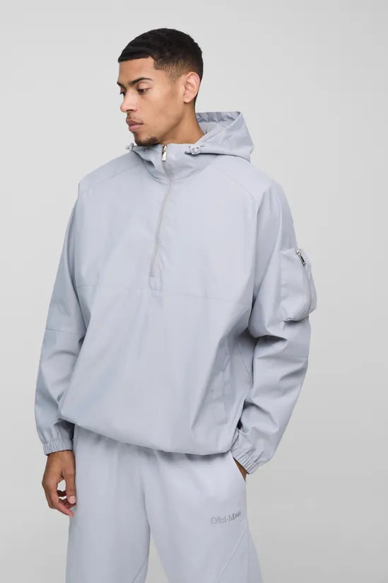 Oversized Hooded Cagoule Raincoat jackets