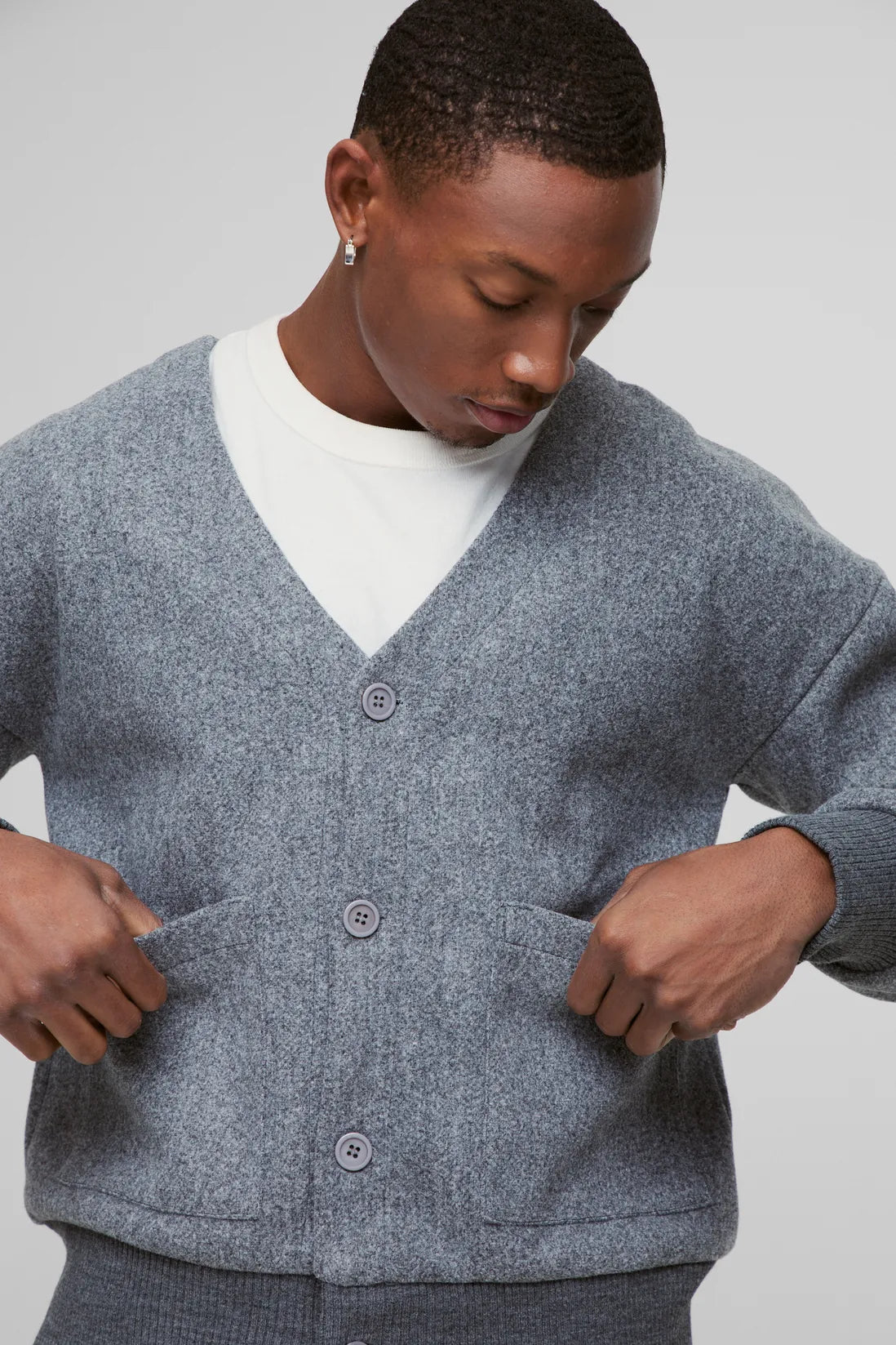 Boxy Open Neck Bomber Jacket