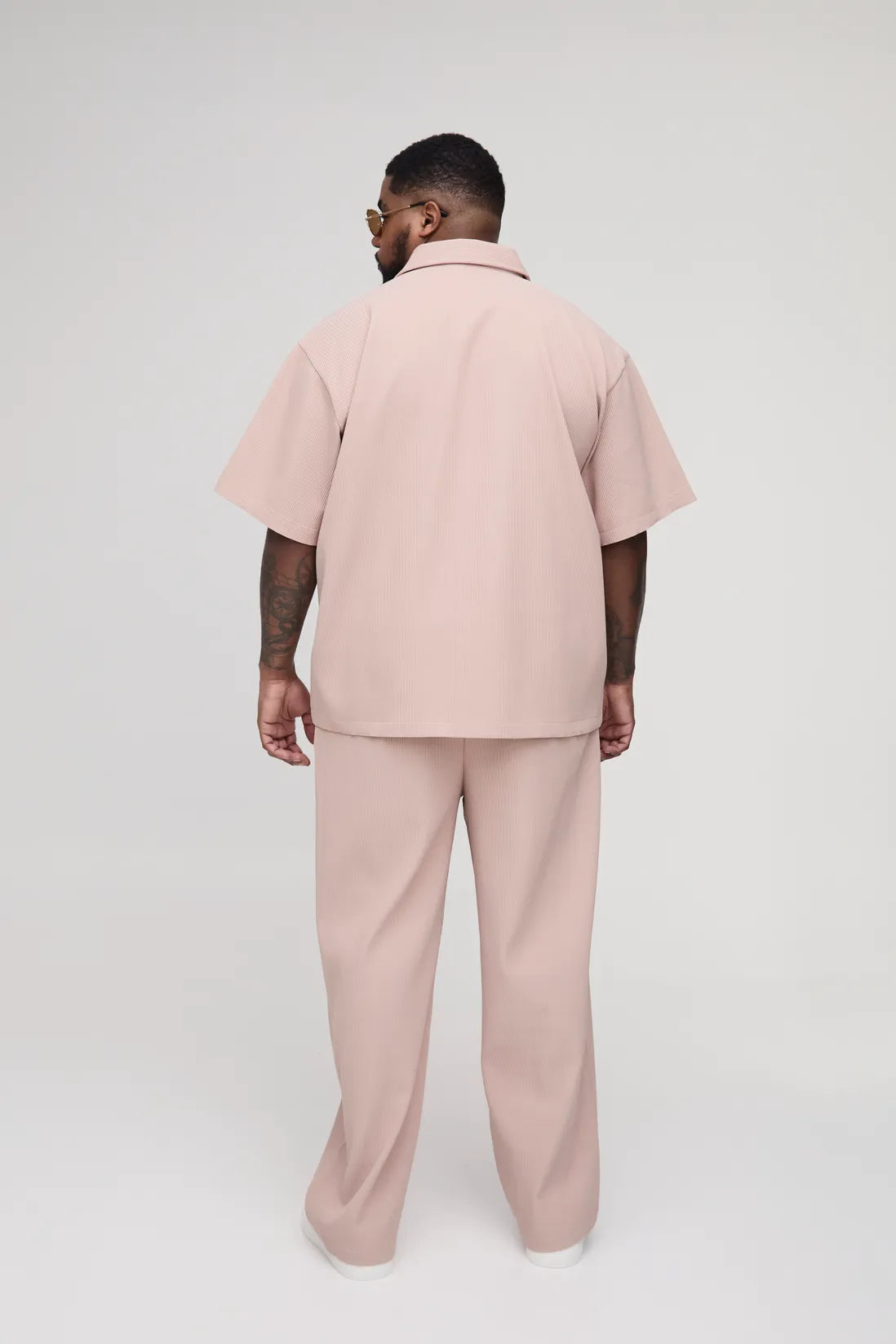 Plus Pleated Relaxed Fit Trousers