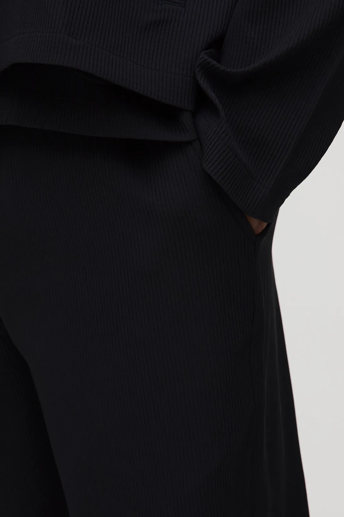 Plus Pleated Tapered Trousers