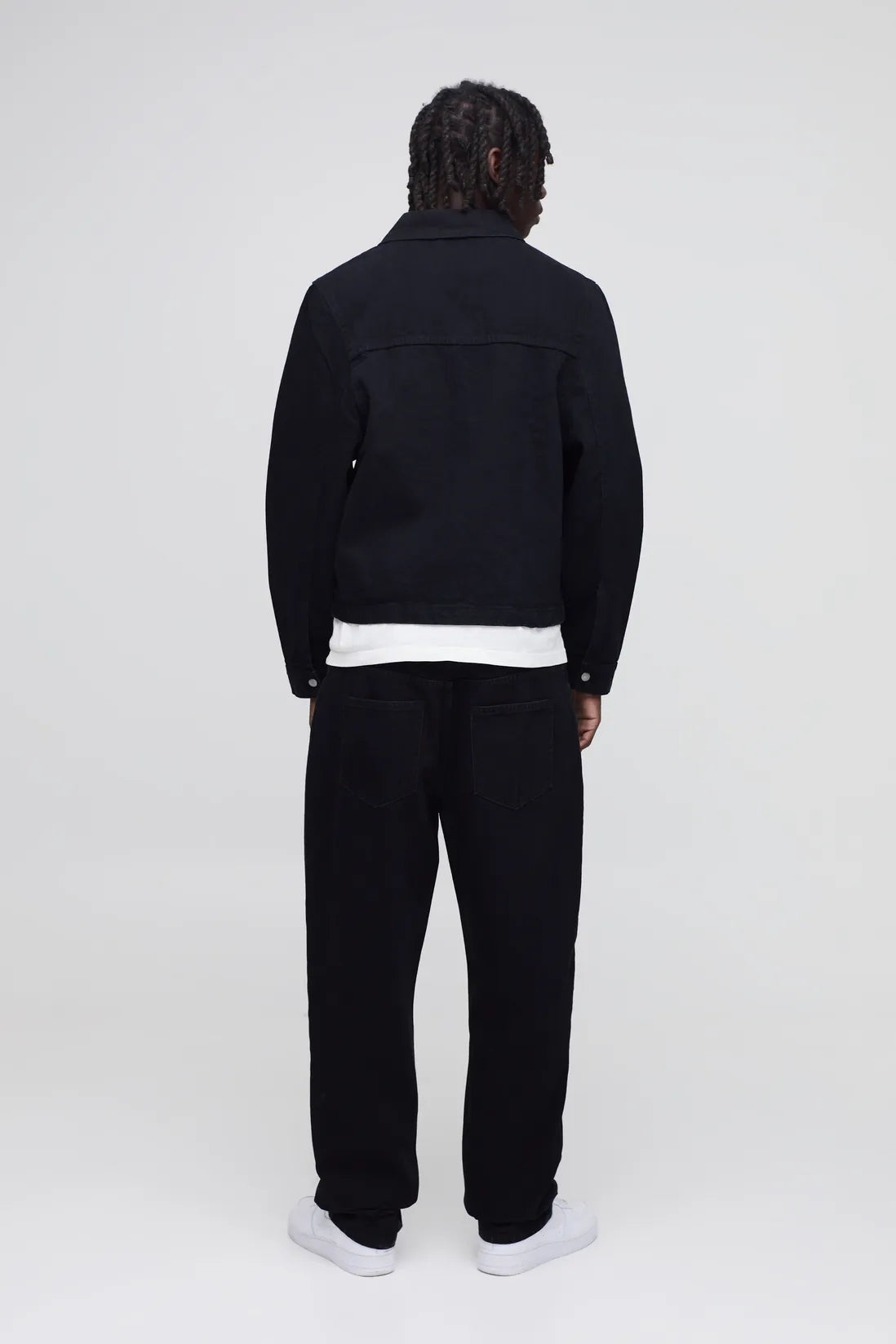 Carpenter Black Denim Harrington Jacket