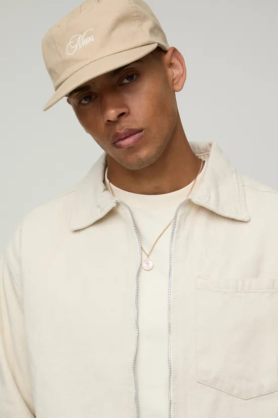 Relaxed Herringbone Twill Harrington Jacket
