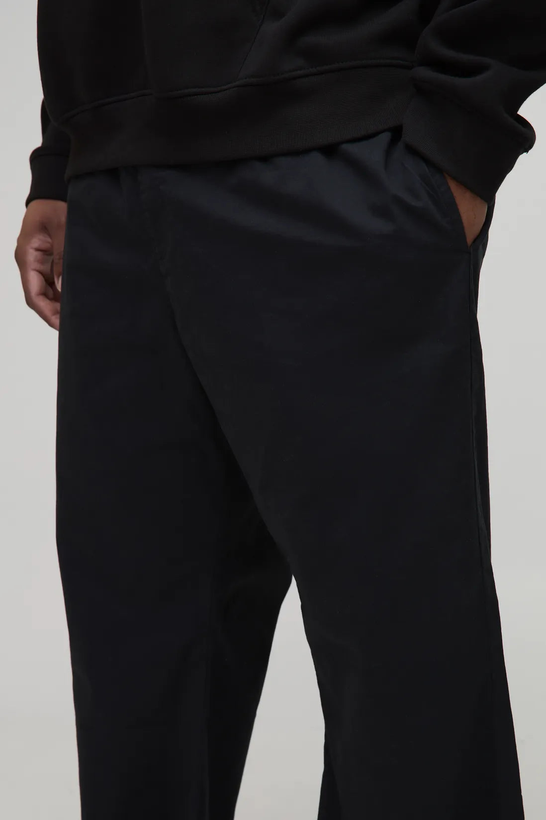 Plus Elasticated Waist Flared Trousers