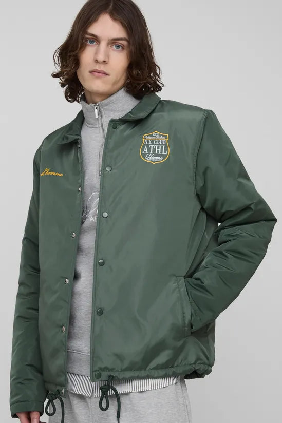 Tall Padded Nylon Varsity Oversized Coach Jacket