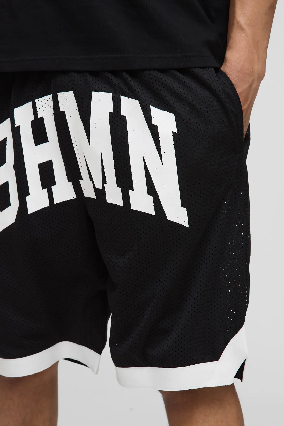 BHMN Mid Length Mesh Basketball Shorts