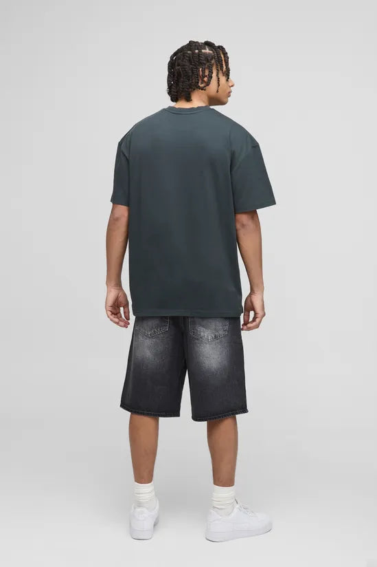 Oversized Distressed Graphic T-Shirt