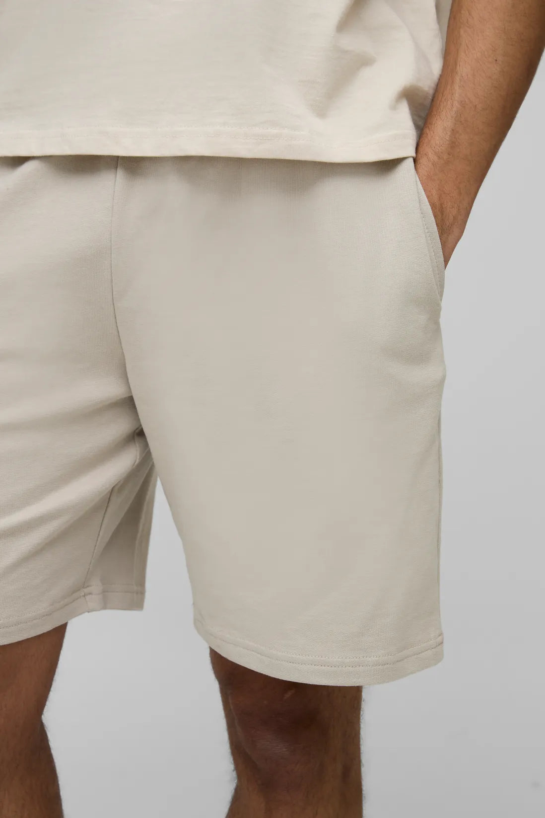 260GSM Loopback Basic Oversized Mid Length Short